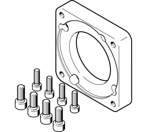 Фланец электродвигателя Festo EAMF-A-77A-100A