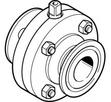 Поворотный затвор пищевой Festo VZFB-A-1&rdquo;-CC-V4V4E