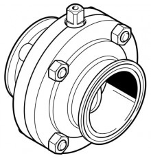Поворотный затвор пищевой Festo VZFB-A-2&rdquo;-CC-V2V2E