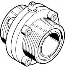 Поворотный затвор пищевой Festo VZFB-SZ-11/2&rdquo;-TT-V2V2E