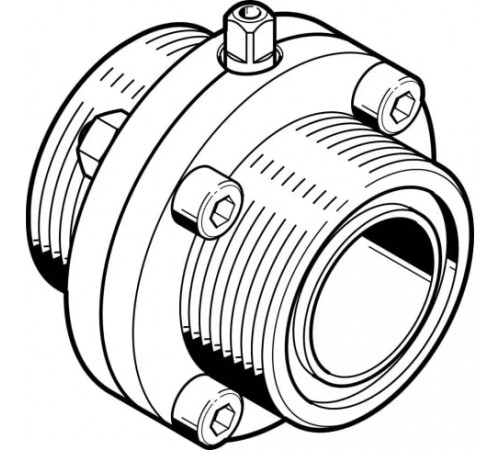 Поворотный затвор пищевой Festo VZFB-SZ-11/2&rdquo;-TT-V2V2E