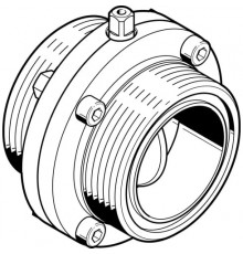 Поворотный затвор пищевой Festo VZFB-SZ-21/2&rdquo;-TT-V2V2E