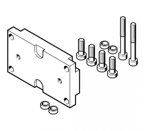 Адаптерная плита для радиального захвата Festo DHAA-G-G3-25-B17-25