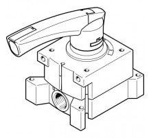 Распределитель с ручным управлением Festo VHER-P-H-B43C-G14