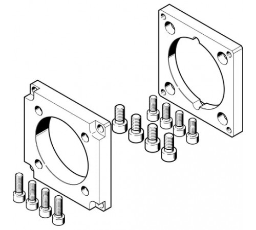 Фланец электродвигателя Festo EAMF-A-95A-120G-G2