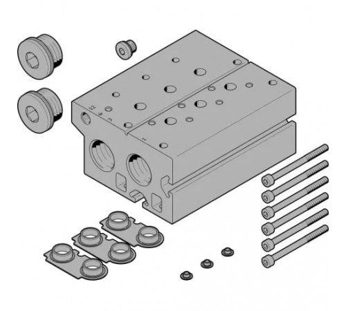 Плита для блочного монтажа Festo VABM-B10-30E-N34-9-P3