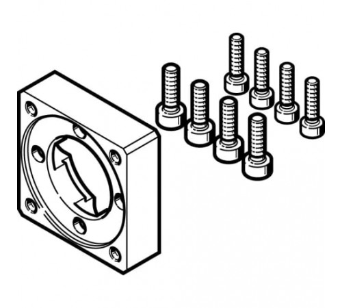Фланец электродвигателя Festo EAMF-A-28D-28M