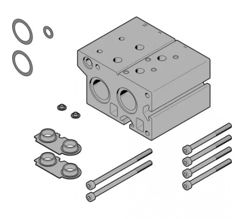 Плита для блочного монтажа Festo VABM-B10-30EEE-G34-2-P3