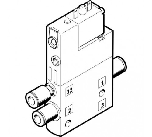 Распределитель с электромагнитным управлением Festo CPE14-M1BH-3OLS-QS-6