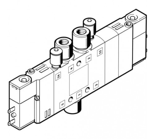 Распределитель с электромагнитным управлением Festo CPE10-M1BH-5/3BS-QS4-B