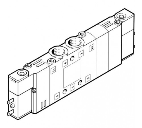 Распределитель с электромагнитным управлением Festo CPE10-M1BH-5/3B-M7-B