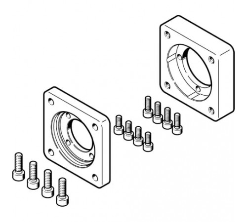 Фланец электродвигателя Festo EAMF-A-44C-40G-S1