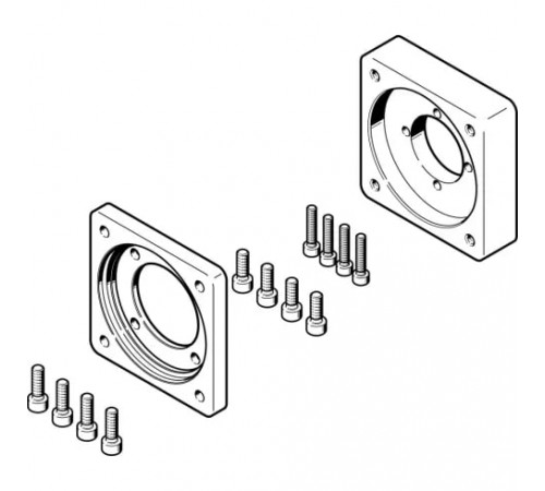 Фланец электродвигателя Festo EAMF-A-44C-60G/H-S1