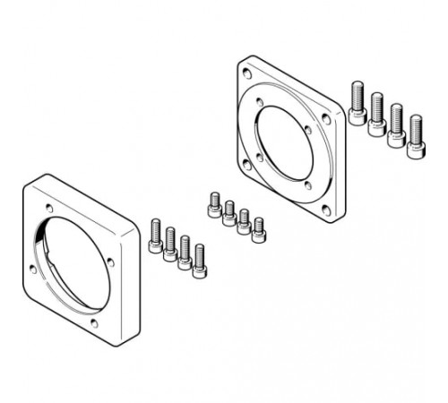 Фланец электродвигателя Festo EAMF-A-77A-80G-S1