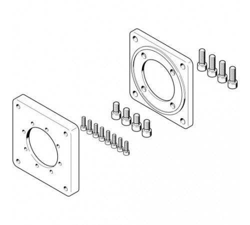 Фланец электродвигателя Festo EAMF-A-77B-120G-S1