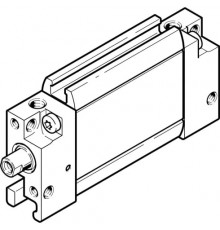 Плоский пневмоцилиндр Festo DZF-12-10-P-A