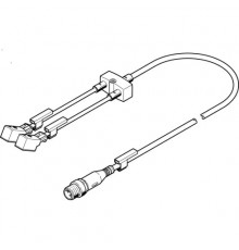 Коллектор Festo NEDY-L2R1-V1-Z4W2Z-U-0.3L-M12G4-2.5R