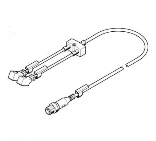 Коллектор Festo NEDY-L2R1-V1-Z4W2Z-U-0.3L-M12G4-2.5R