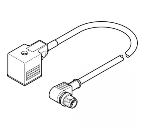 Соединительный кабель Festo NEBV-A1W3F-P-K-0.3-N-M12W3