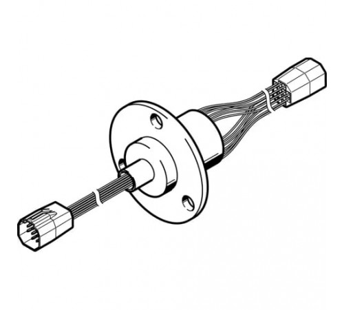 Поворотный модуль сквозной подачи Festo DHAS-SCR12-H6