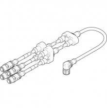 Переходник Festo NEFV-V12-M12W8-0.6-M12QG5