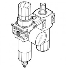 Блок подготовки воздуха, комбинация Festo FRC-1/4-DB-7-MINI-KA-MPA