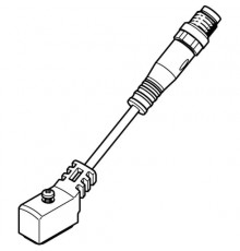 Соединительный кабель Festo NEBV-Z4WA2L-P-E-0.5-N-M8G3-S1