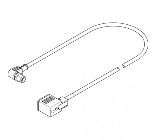 Соединительный кабель Festo NEBV-B2W3-K-0.6-N-M12W3