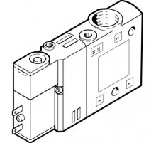 Распределитель с электромагнитным управлением Festo CPE14-M1BH-3OL-1/8