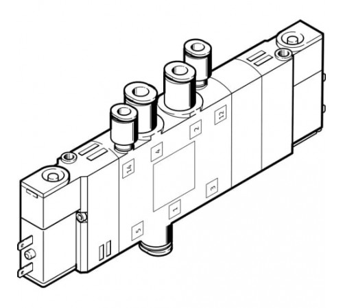 Распределитель с электромагнитным управлением Festo CPE14-M1BH-5/3GS-QS-6