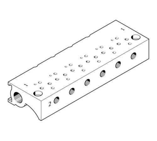 Плита для блочного монтажа Festo MHA1-P2-2-M3