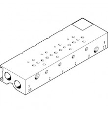 Плита для блочного монтажа Festo MHA1-PR8-3-M3-PI-PCB