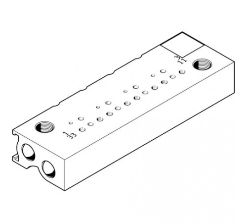 Плита для блочного монтажа Festo MHP1-PR6-3-PI-PCB
