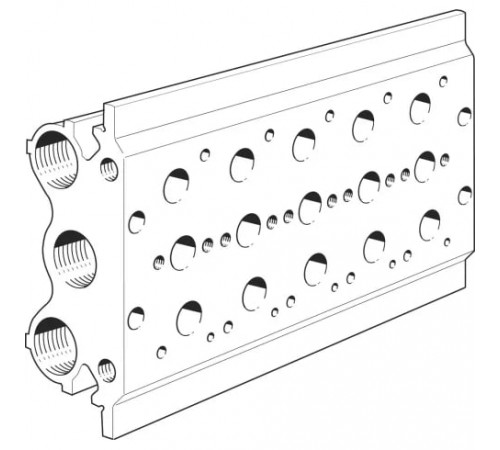 Плита для блочного монтажа Festo PRS-3/8-5-B