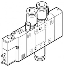 Распределитель с электромагнитным управлением Festo CPE14-M1BH-5LS-QS-6