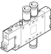 Распределитель с электромагнитным управлением Festo CPE18-M1H-5L-QS-10