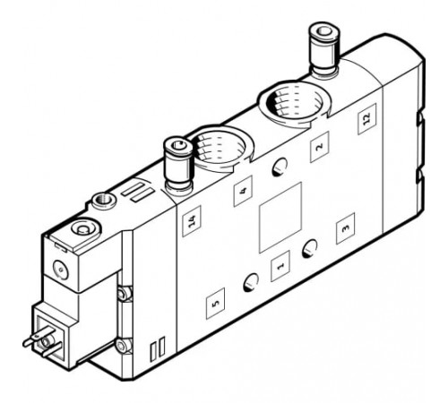 Распределитель с электромагнитным управлением Festo CPE24-M1H-5LS-3/8