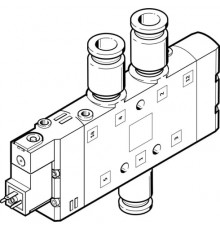 Распределитель с электромагнитным управлением Festo CPE24-M1H-5L-QS-10