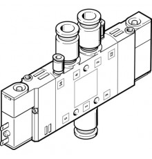 Распределитель с электромагнитным управлением Festo CPE14-M1BH-5JS-QS-6