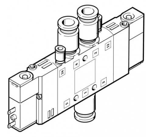 Распределитель с электромагнитным управлением Festo CPE14-M1BH-5JS-QS-6
