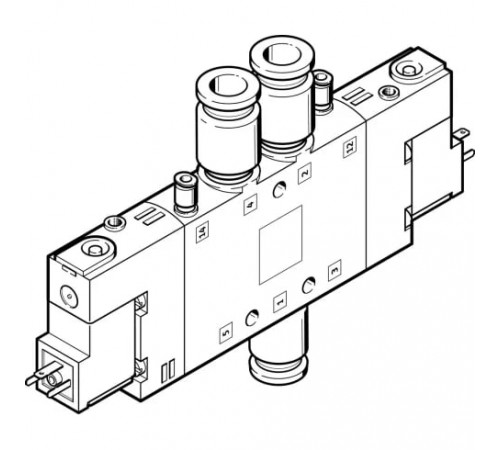 Распределитель с электромагнитным управлением Festo CPE18-M1H-5JS-QS-8