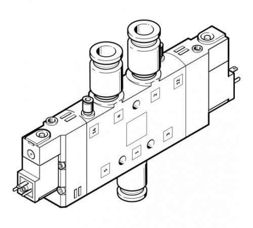 Распределитель с электромагнитным управлением Festo CPE24-M1H-5JS-QS-10