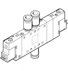 Распределитель с электромагнитным управлением Festo CPE18-M1H-5/3B-QS-10