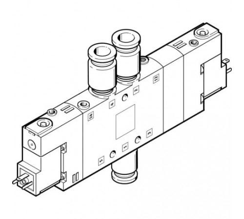 Распределитель с электромагнитным управлением Festo CPE18-M1H-5/3B-QS-10