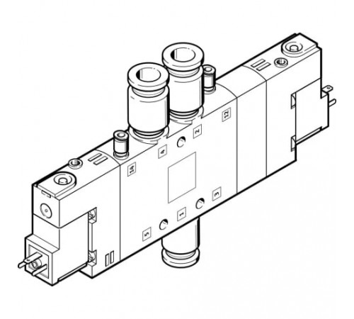 Распределитель с электромагнитным управлением Festo CPE18-M1H-5/3BS-QS-10