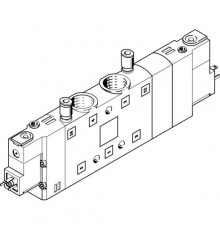 Распределитель с электромагнитным управлением Festo CPE24-M1H-5/3BS-3/8