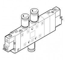 Распределитель с электромагнитным управлением Festo CPE24-M1H-5/3G-QS-12