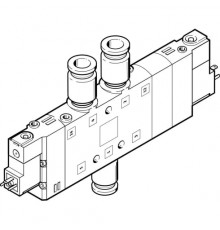 Распределитель с электромагнитным управлением Festo CPE24-M1H-5/3B-QS-10