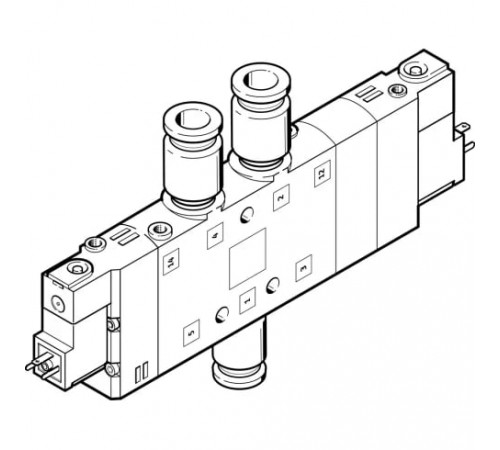 Распределитель с электромагнитным управлением Festo CPE24-M1H-5/3E-QS-10