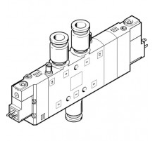 Распределитель с электромагнитным управлением Festo CPE24-M1H-5/3BS-QS-12